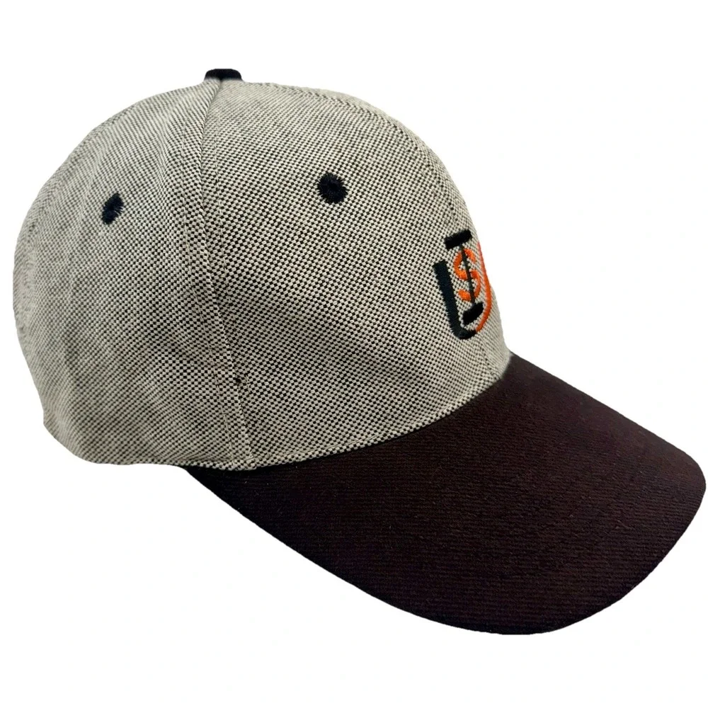 Idaho‎ State University Vintage ISU Ball Cap Brown With Micro Check Embroid Logo